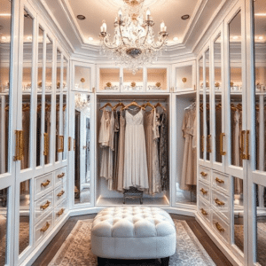 Glam & Gold Hollywood-Inspired Closet