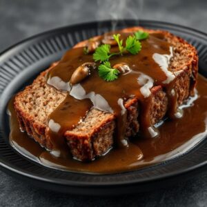 Meatloaf With Mushroom Gravy Recipe