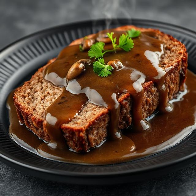 Meatloaf With Mushroom Gravy Recipe