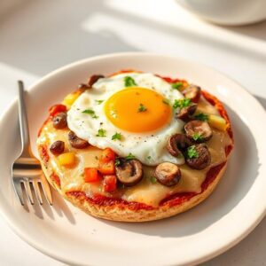 Tasty English Muffin Breakfast Pizza Recipe