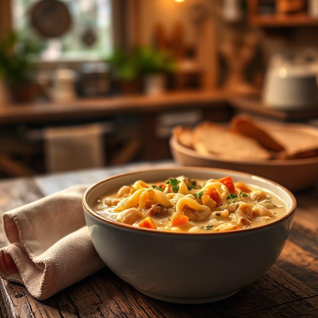 Hearty Creamy Ditalini Soup for Chilly Nights Recipe