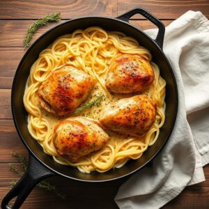 One-Pan Chicken With Buttered Noodles