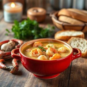 Crab and Shrimp Seafood Bisque Recipe