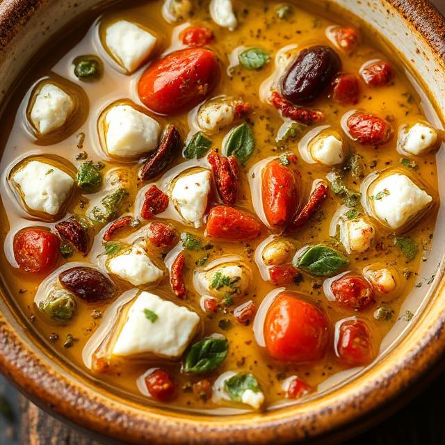 Mediterranean Feta Dipping Oil Recipe