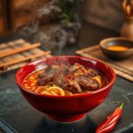 Spicy Korean Ramen with Grilled Beef & Creamy Sauce: A Deliciously Bold Fusion Recipe