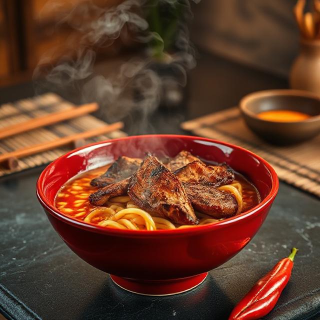 Spicy Korean Ramen with Grilled Beef & Creamy Sauce: A Deliciously Bold Fusion Recipe
