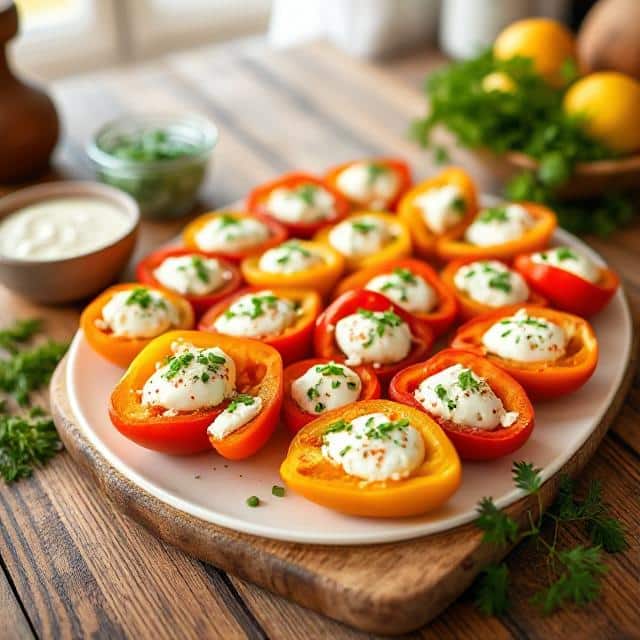 Cream Cheese Stuffed Mini Peppers Recipe