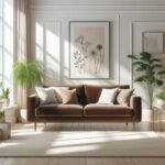 Chocolate brown Couch living room ideas