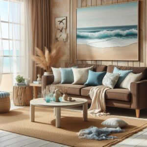 Coastal Cool With Blue and Beige