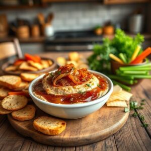 Jammy Hot Caramelised Onion Dip Recipe
