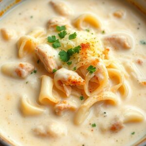 Creamy Alfredo Lasagna Soup Recipe