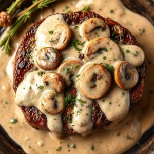 Creamy Mushroom Sauce for Steak Recipe