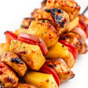 Tropical Teriyaki Chicken Kabobs with Pineapple Recipe