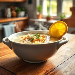 Greek Lemon Chicken Soup (Avgolemono) Recipe