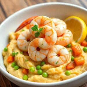 Garlic Butter Shrimp & Veggie Mash Bowl Recipe