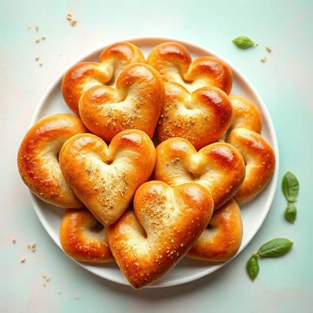 Heart Shaped Breadsticks