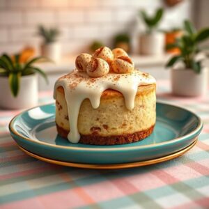 Mini Cinnamon Roll Cheesecake Recipe
