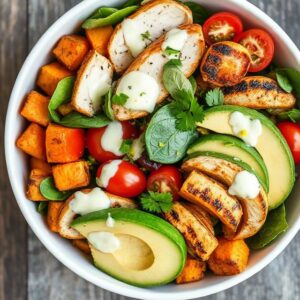 Chicken and Sweet Potato Bowls for Two