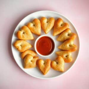 Heart Shaped Breadsticks