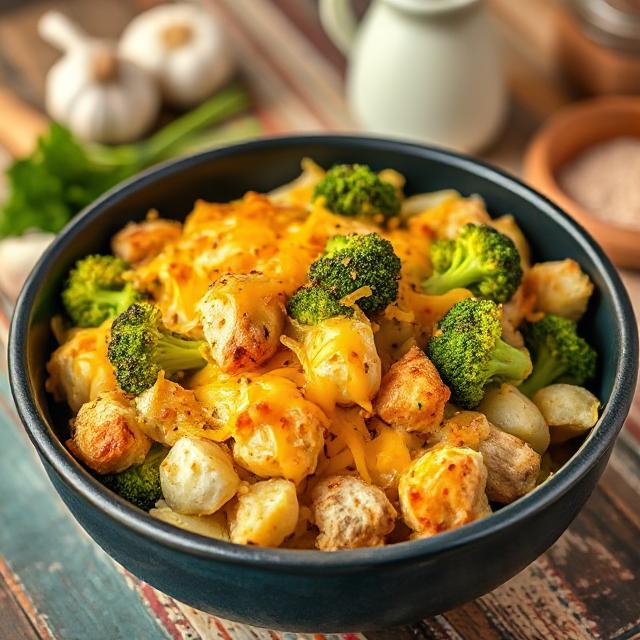 Easy Baked Potato Chicken and Broccoli Casserole Recipe