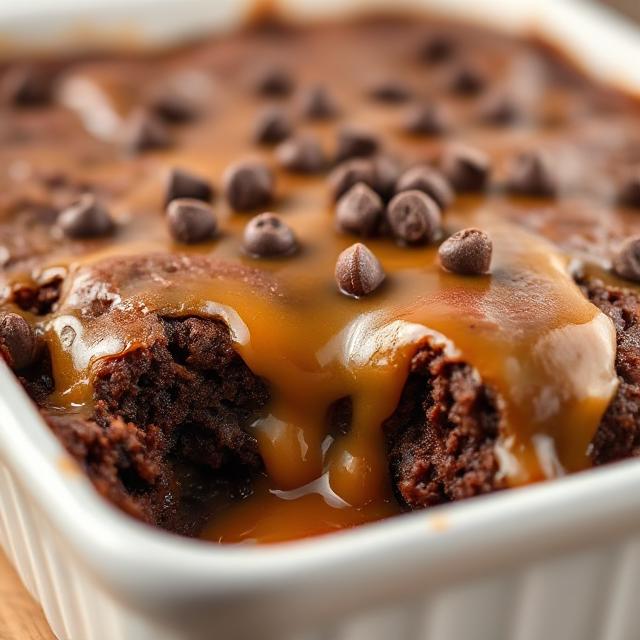 Chocolate Caramel Dump Cake