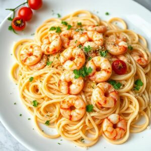 Creamy Garlic Shrimp Pasta