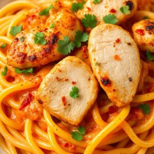 Spicy Cajun Chicken Fettuccine