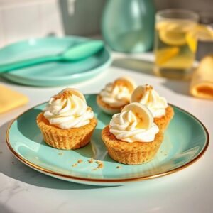 No Bake Mini Banana Cream Pies