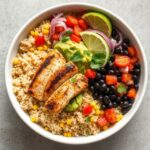 Chicken Burrito Bowl With Guac & Lime