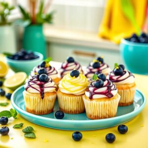 Irresistible Blueberry Lime Cheesecake Cupcakes Recipe