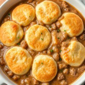 Biscuits and Gravy Casserole