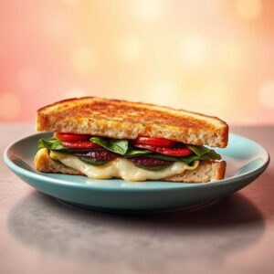 Sun Dried Tomato Spinach and Ricotta Grilled Cheese