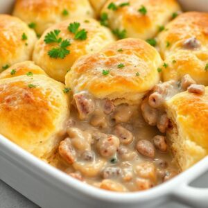 Biscuits and Gravy Casserole