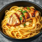 Creamy One Pot Cajun Chicken Linguine with Garlic Parmesan Sauce