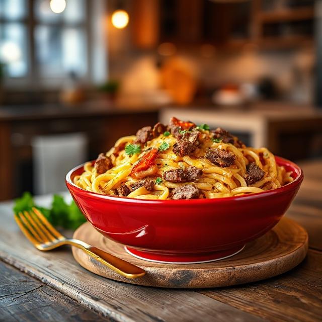 Delicious Philly Cheese Steak Pasta Recipe for Family Dinners