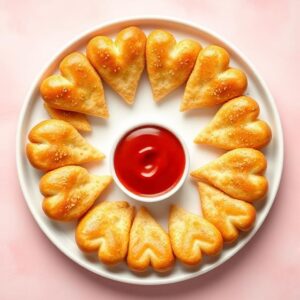 Heart Shaped Breadsticks