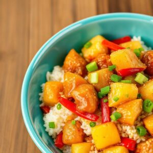 Hawaiian Pineapple Chicken & Rice Recipe