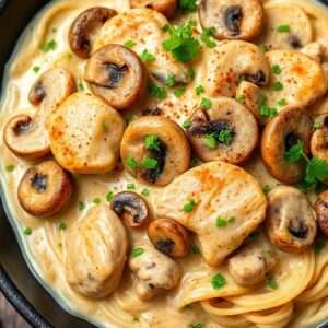 Creamy Chicken Mushroom Stroganoff