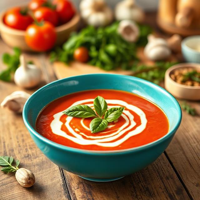 Creamy Roasted Garlic Tomato Soup: A Comforting Classic with a Delicious Twist