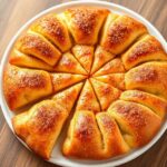Cinnamon Sugar Pizza Made with Crescent Rolls